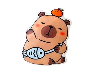 Gấu Capy Tịnh Tâm Vải Velboa